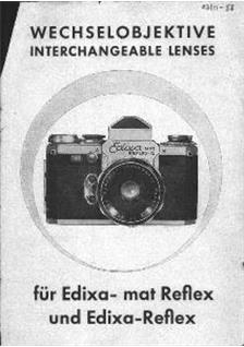 Edixa Wirgin Edixamat Kadett manual. Camera Instructions.